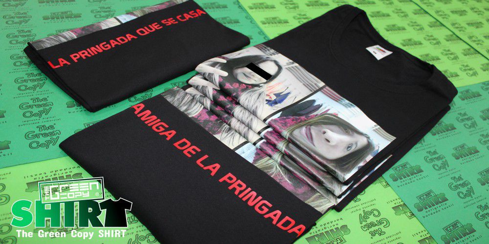 The Green Copy impresión de camisetas para la despedida de soltera amigas de la pringada imprimir serigrafía Villanueva de la Cañada MADRID
