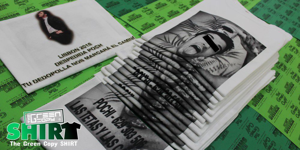 The Green Copy impresión de camisetas para la despedida de soltero de pochi lisboa imprimir serigrafía sudaderas Villanueva de la Cañada MADRID