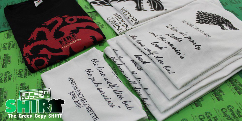 The Green Copy impresión de camisetas para la despedida de soltera anitas imprimir serigrafía sudaderas Villanueva de la Cañada MADRID